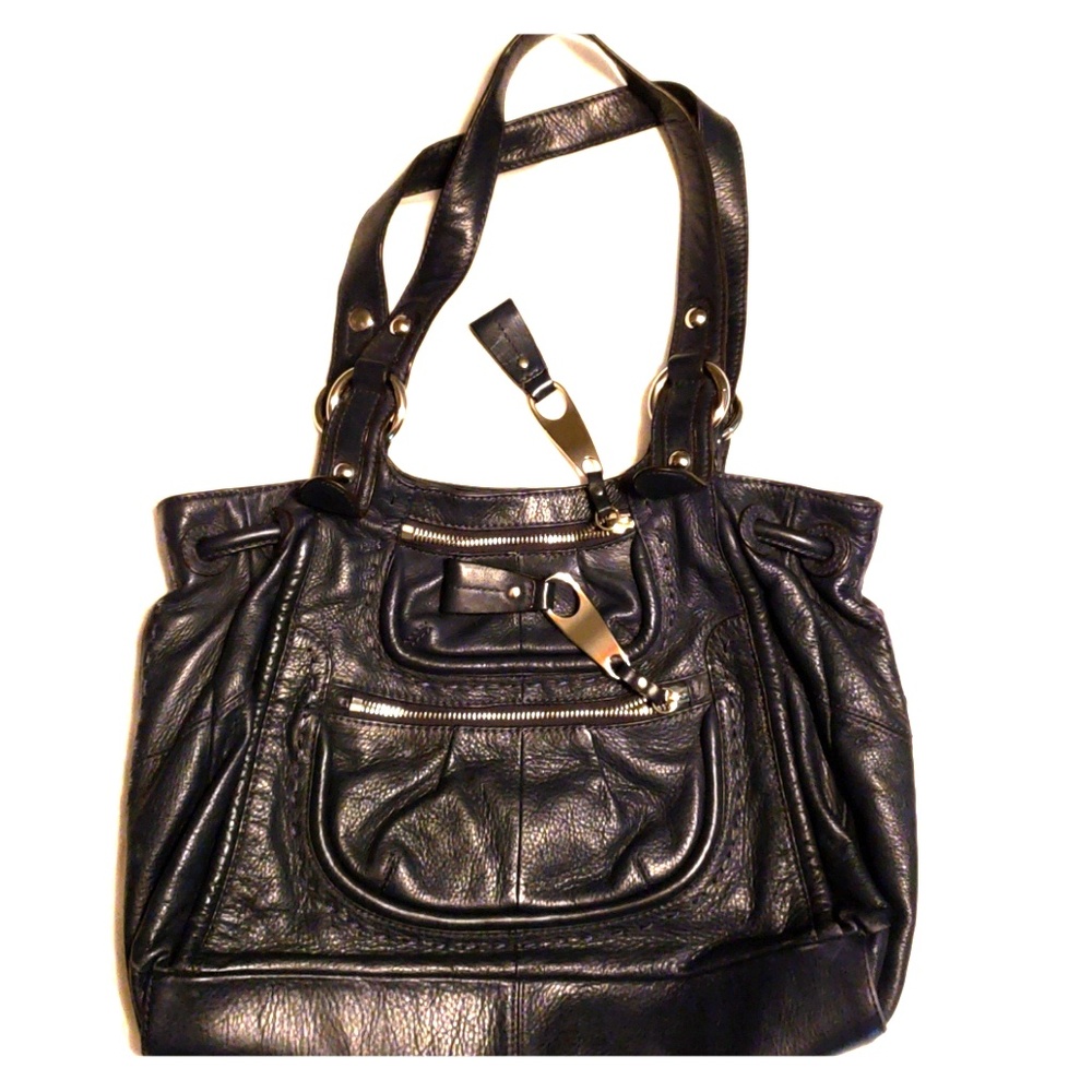 B Makowsky Navy Purse